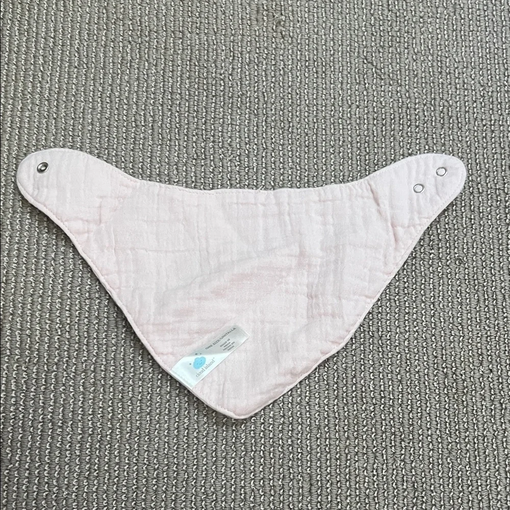 Cloud Island Soft Pink Baby Bib